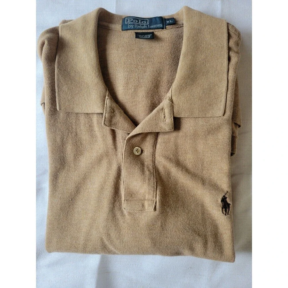 Polo By Ralph Lauren Men’s Polo Shirt Tan Size XL